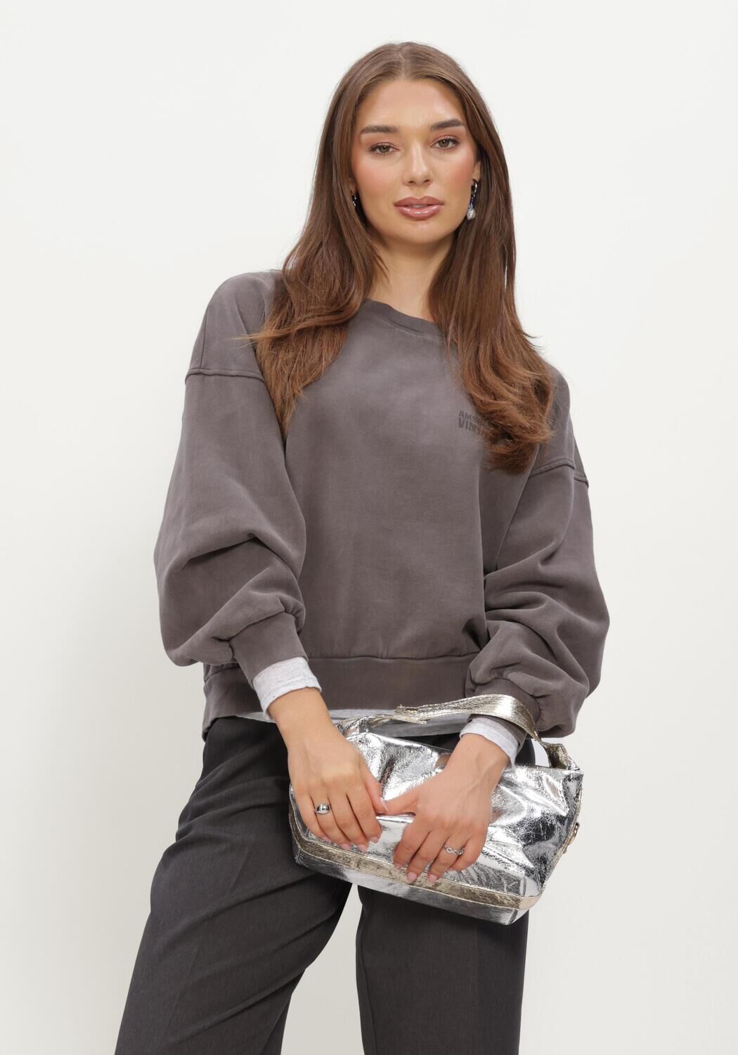 Donkergrijze AMERICAN VINTAGE Trui JITBAY - large