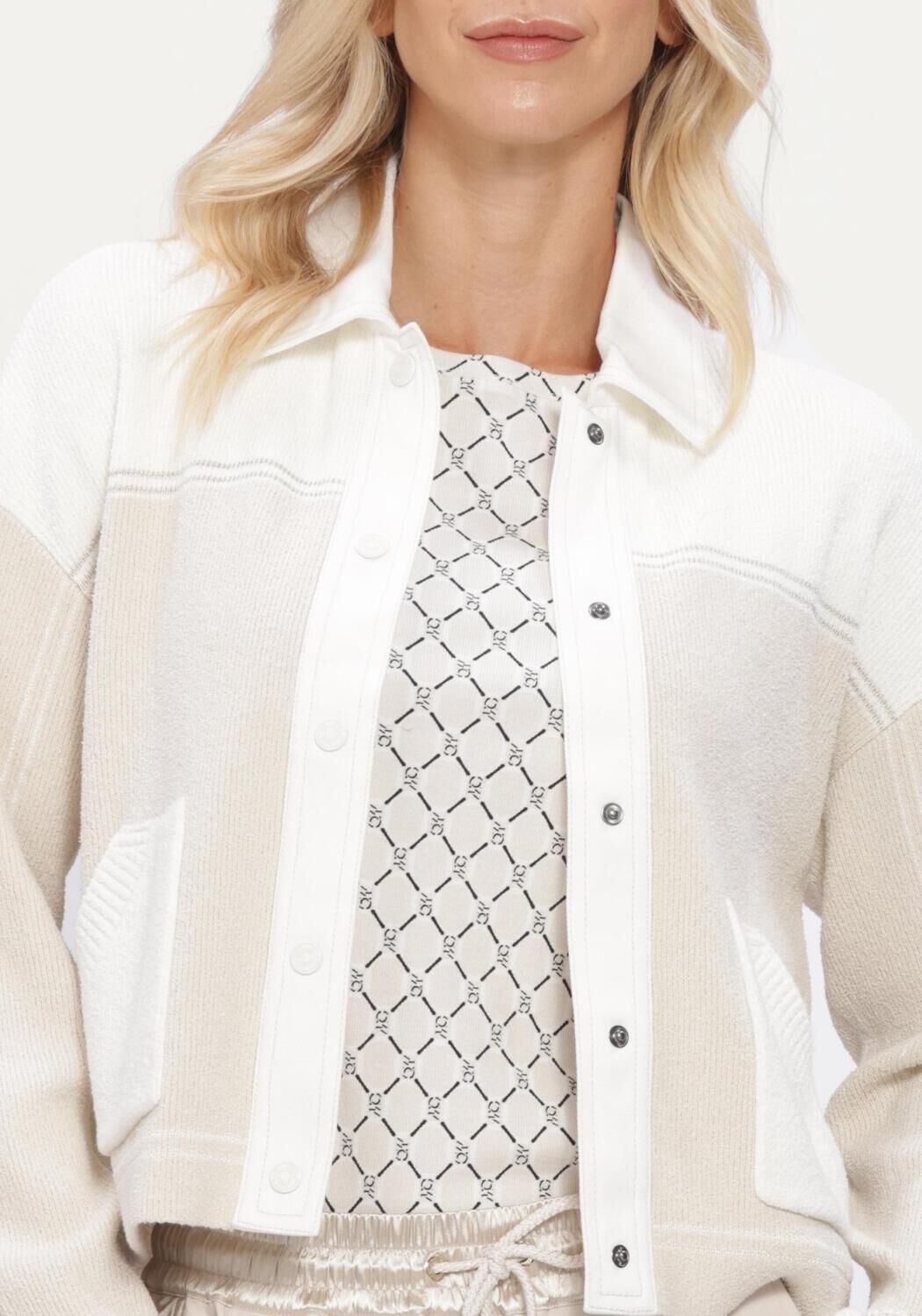 Creme MARC CAIN SPORTS Vest CARDIGAN - large