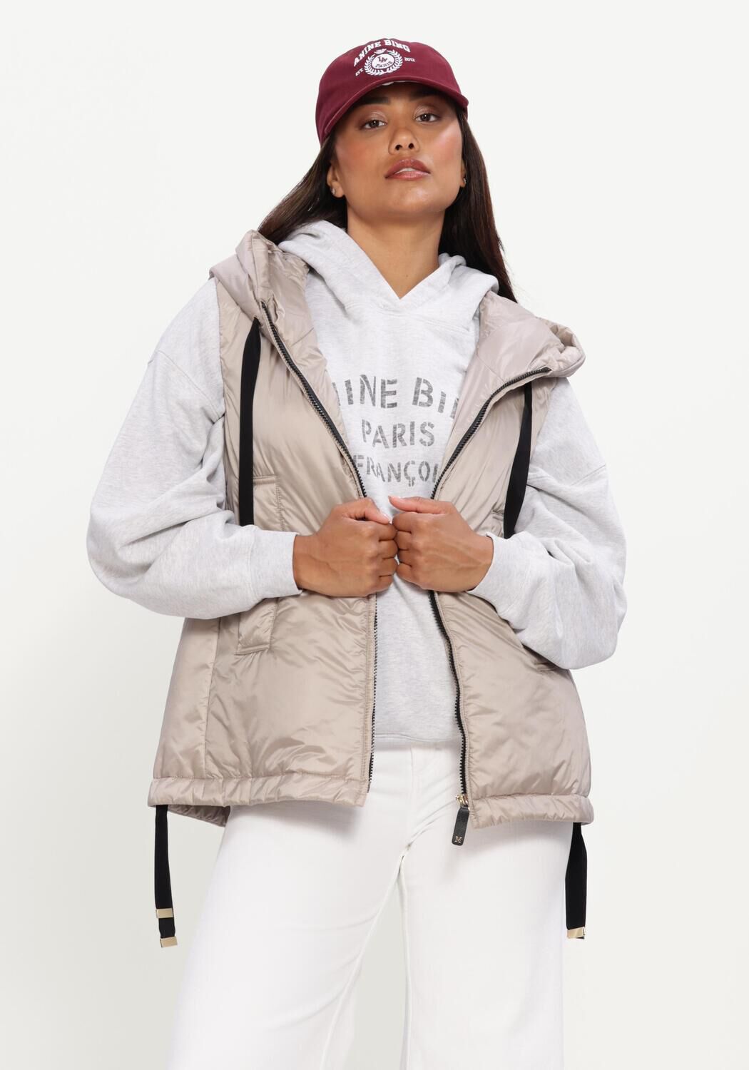 Beige MAX MARA Bodywarmer GREENGO - large