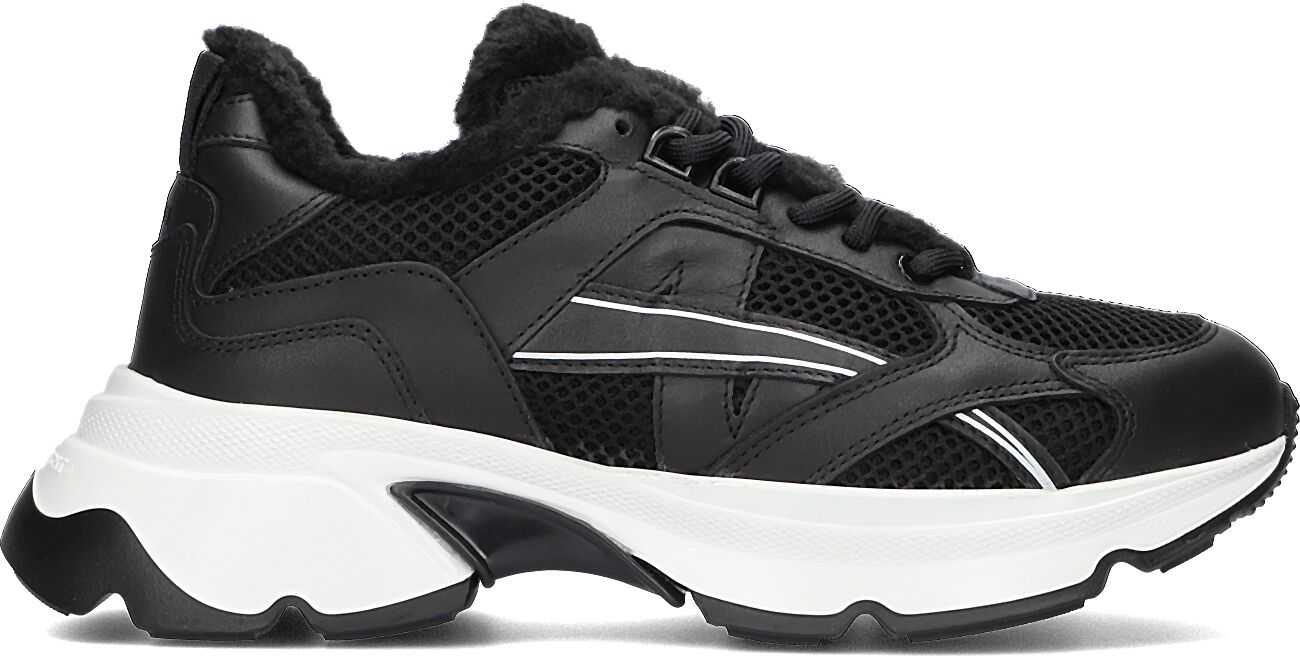 Nubikk Lage Sneakers Dames Ross Nomad Fur, Maat: 42, Materiaal: Leer, Kleur: Zwart