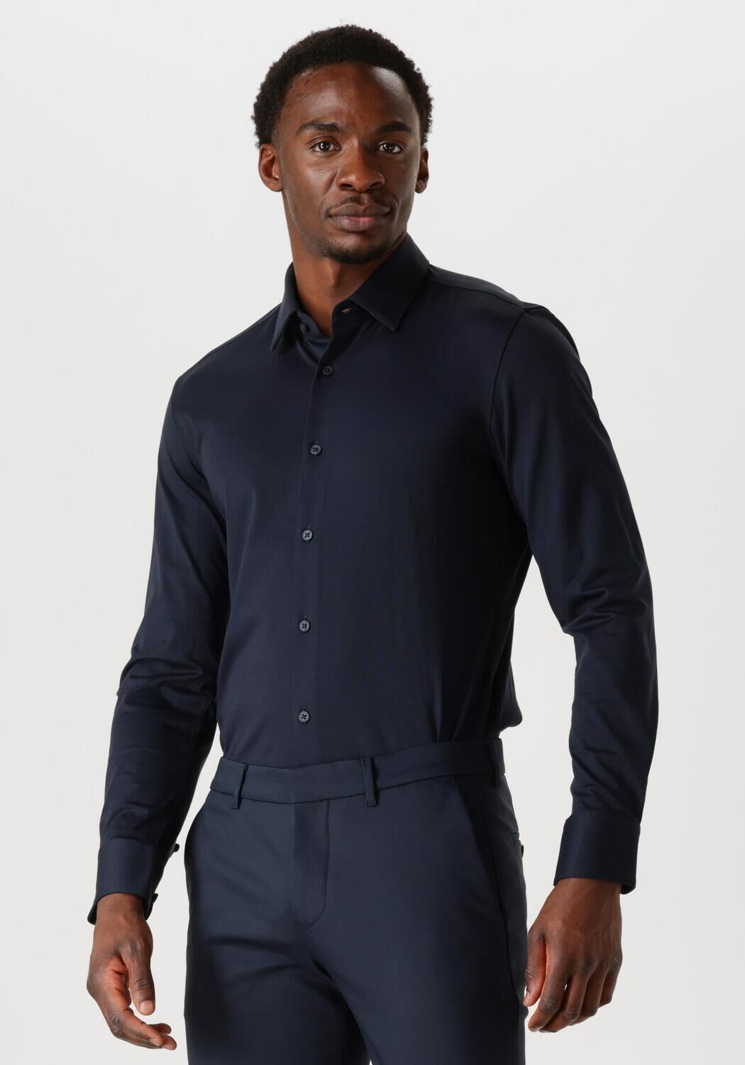 Boss Black Business Overhemd Heren P-hank-s-kent-c1-222, Maat: 38, Kleur: Donkerblauw