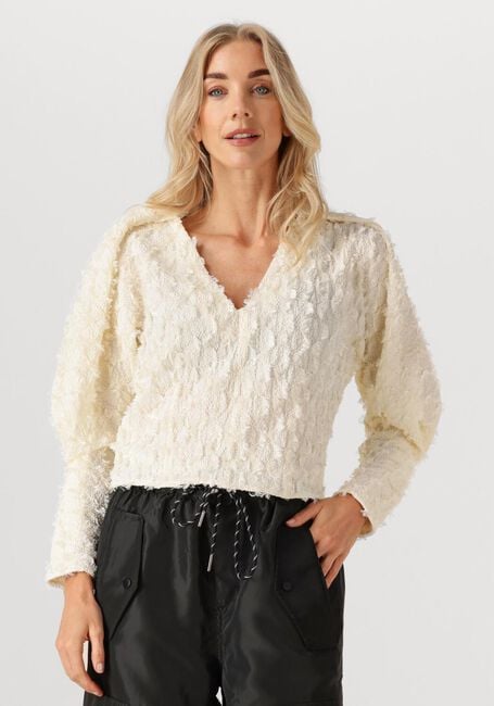 Creme HAUTE L'AMITI&Eacute; Blouses STUFF STRUCTRE V-BLOUSE - large