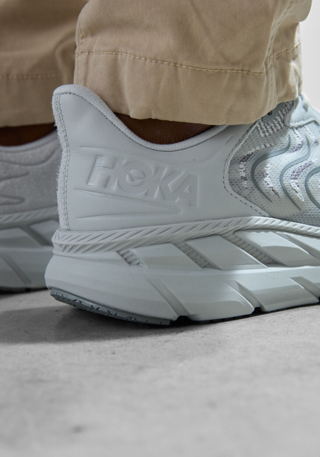 Grijze HOKA Sneakers CLIFTON LS - large