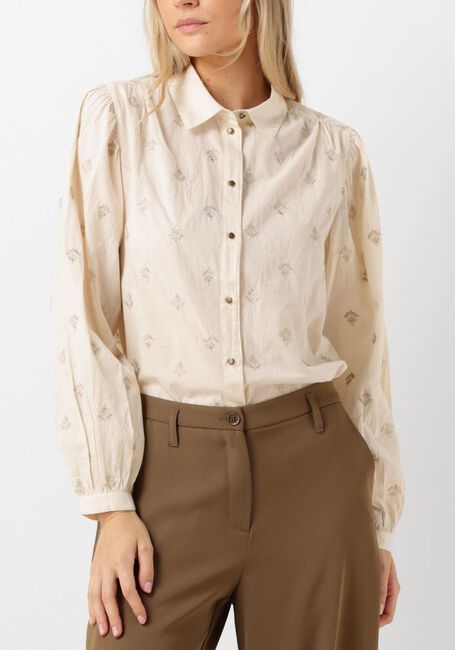 Witte SUMMUM Blouses BLOUSE SCATTERED EMBRO SOLID - large