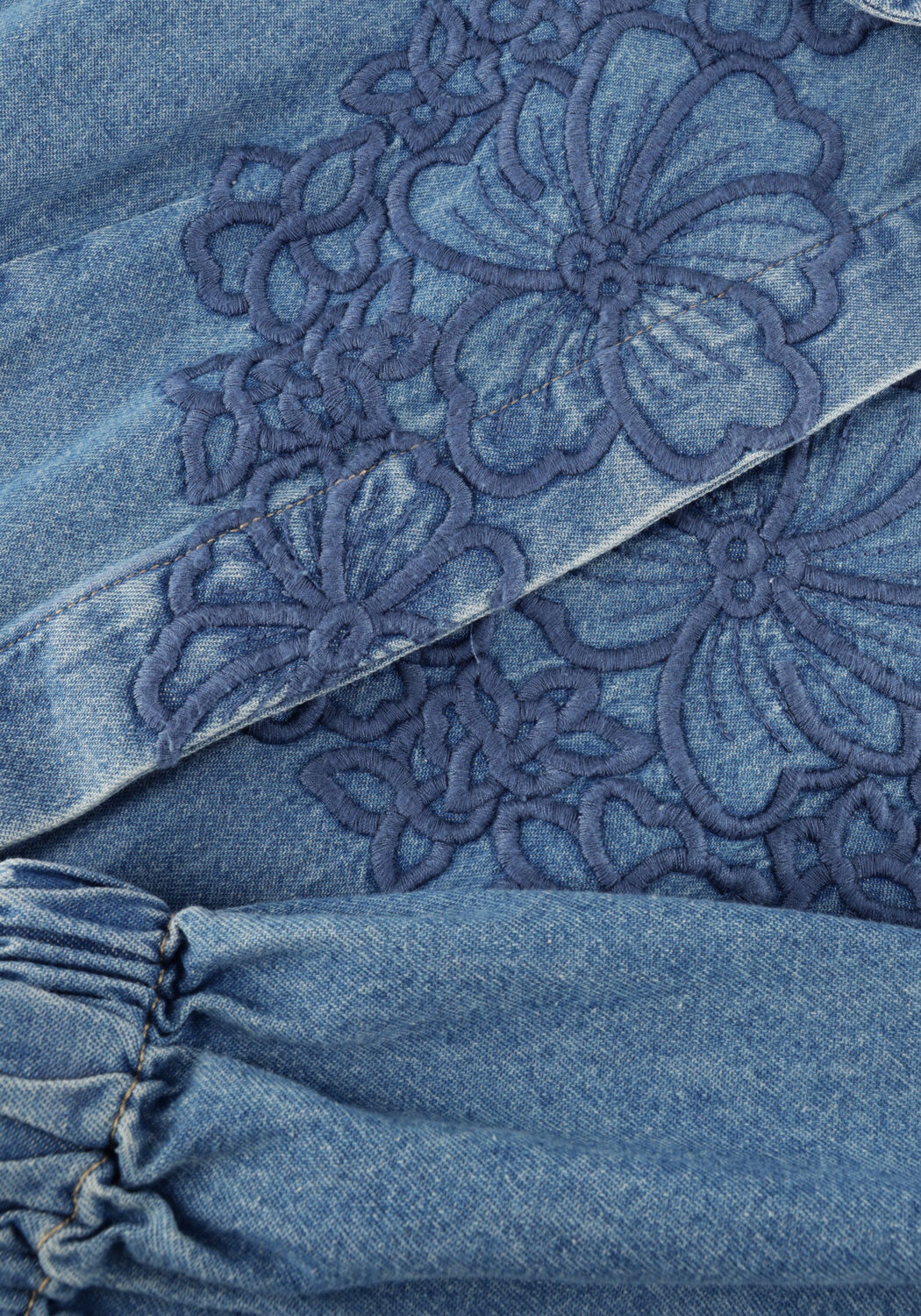 Blauwe SECOND FEMALE Mini jurk CORNELIA DENIM TUNIC DRESS - large