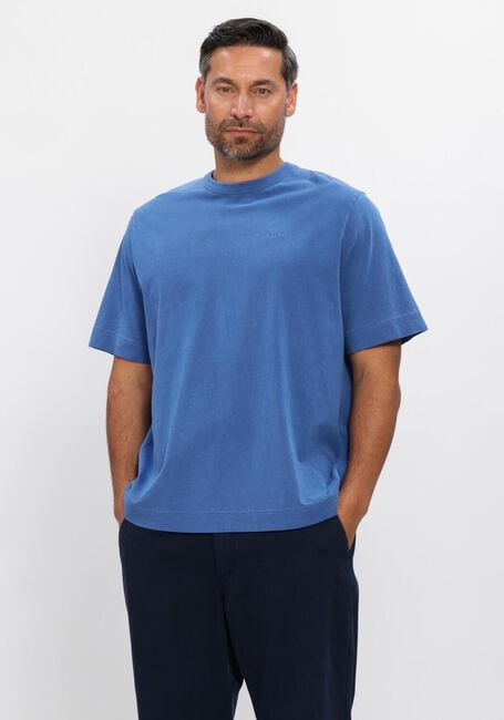 Blauwe FOR&Eacute;T T-shirt PARK LOOSE FIT T-SHIRT - large