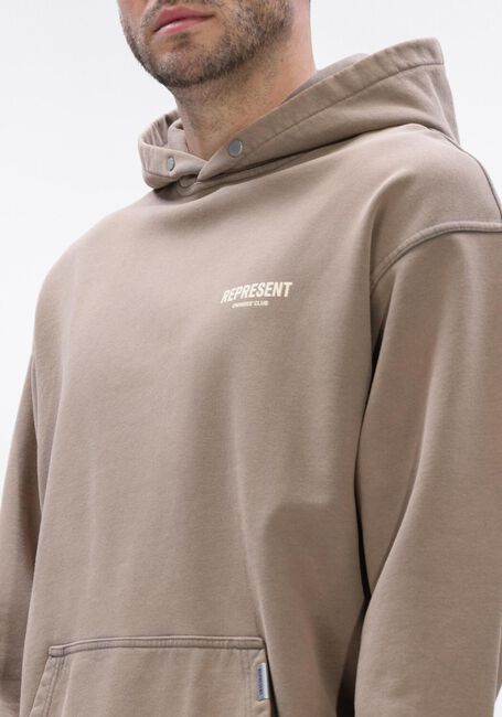 Taupe REPRESENT Sweater REPRESENT OWNERS CLUB HOODIE - large