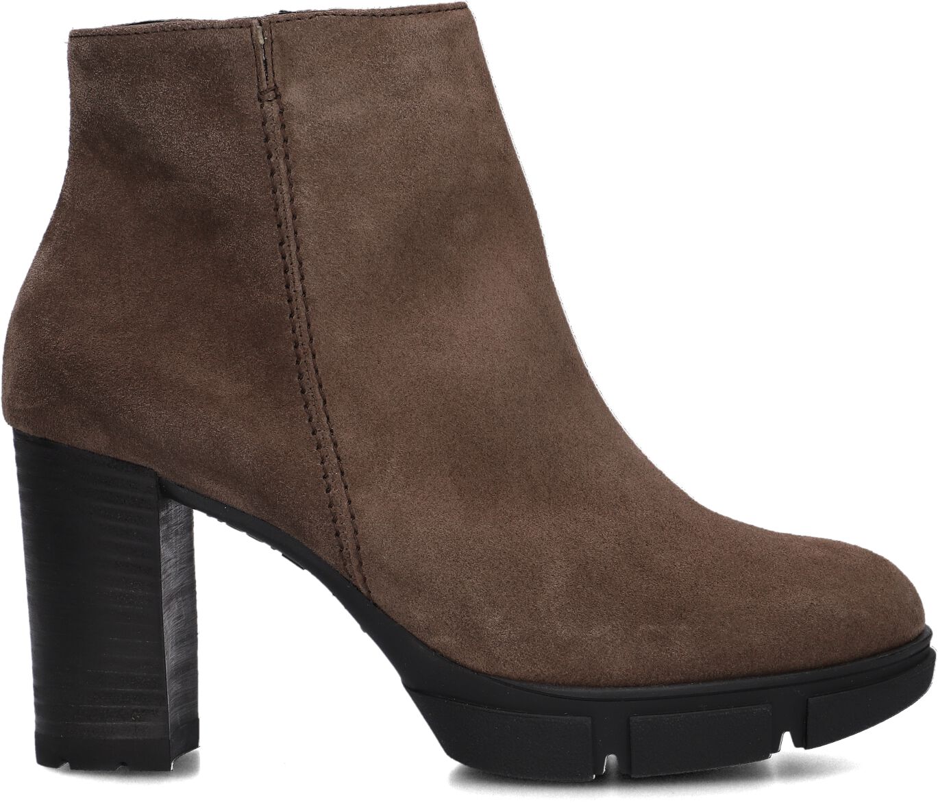 Paul Green Enkelboots Dames 8005, Maat: 40,5, Materiaal: Suède, Kleur: Taupe