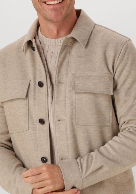 Beige PROFUOMO Overshirt OVERSHIRT CUTAWAY KNITTED - large