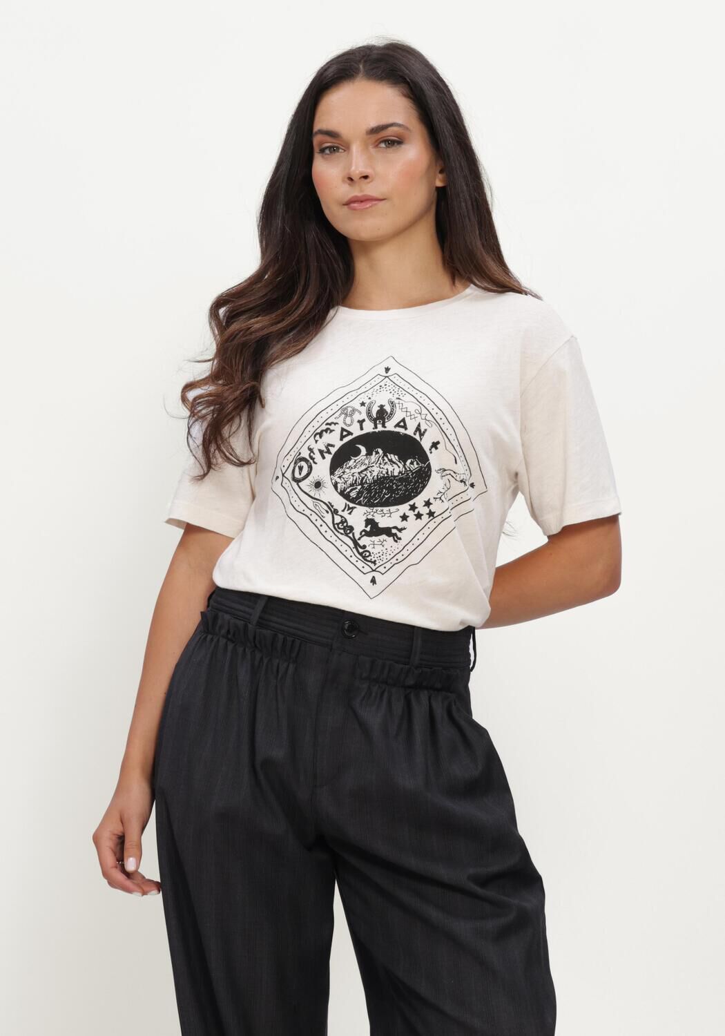 Ecru ISABEL MARANT T-shirt ZEWEL TEE SHIRT - large