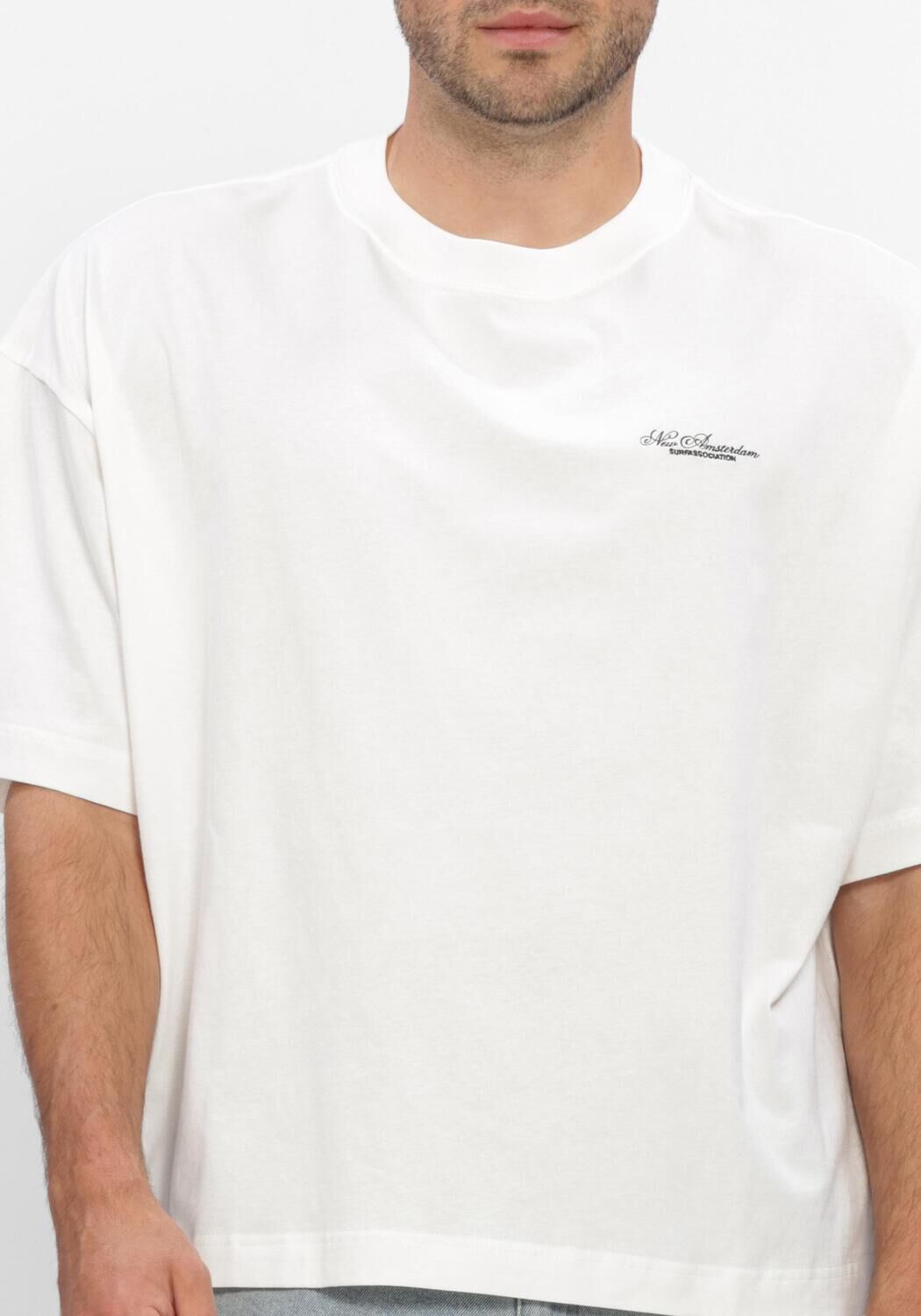 Witte NEW AMSTERDAM SURF ASSOCIATION T-shirt BIG LOO TEE - large
