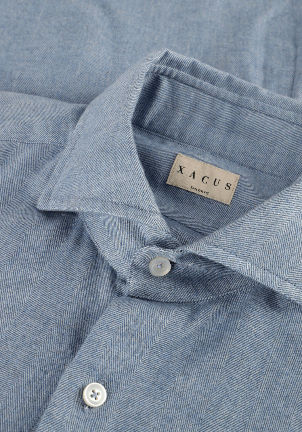 Lichtblauwe XACUS Casual overhemd 91148 721ML - large