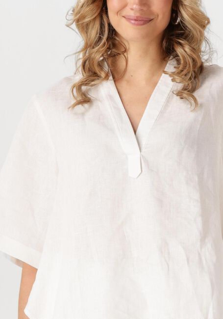 Witte RESORT FINEST Top SHORT SLEEVE BLOUSE - large