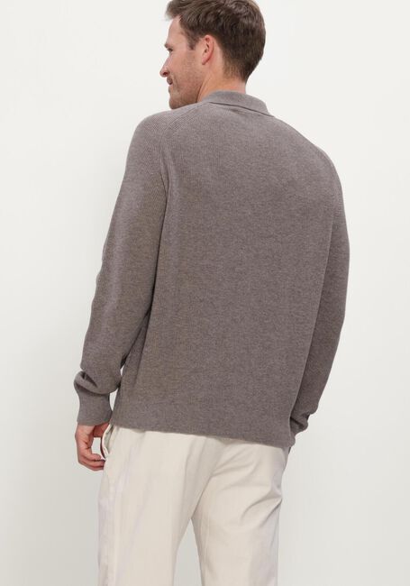Bruine FILIPPO DE LAURENTIIS Trui POLO ZIP M/MARTELLO - large