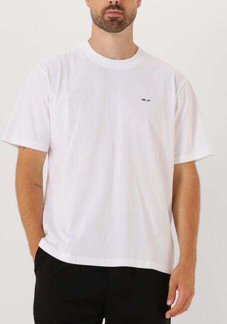 Witte NN.07 T-shirt ADAM EMB TSHIRT 3209 - large