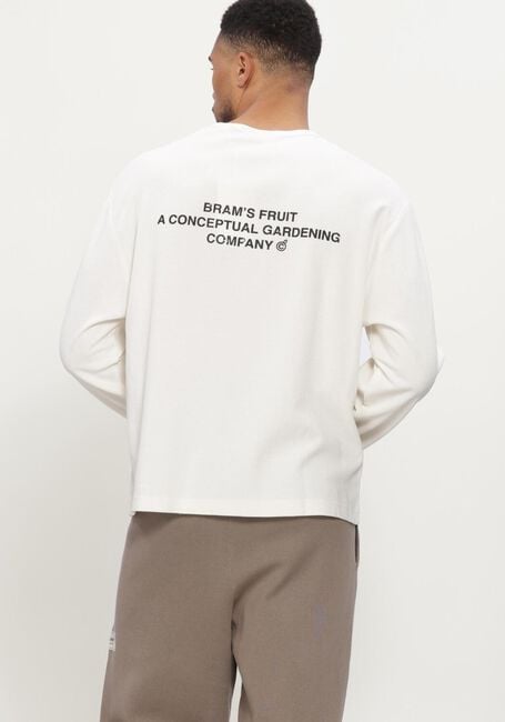 Witte BRAM'S FRUIT T-shirt STAMP WAFFLE LONGSLEEVE - large