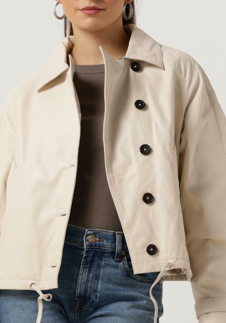 Witte IBANA Leren jas JEROME - large