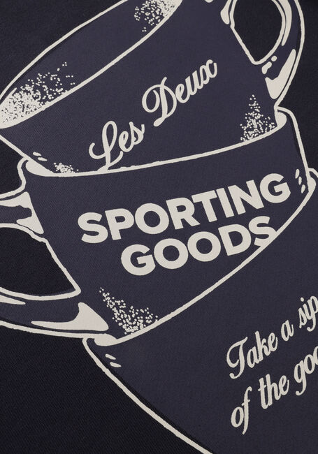 Donkerblauwe LES DEUX Sweater BEN ARTIST SWEATSHIRT - large