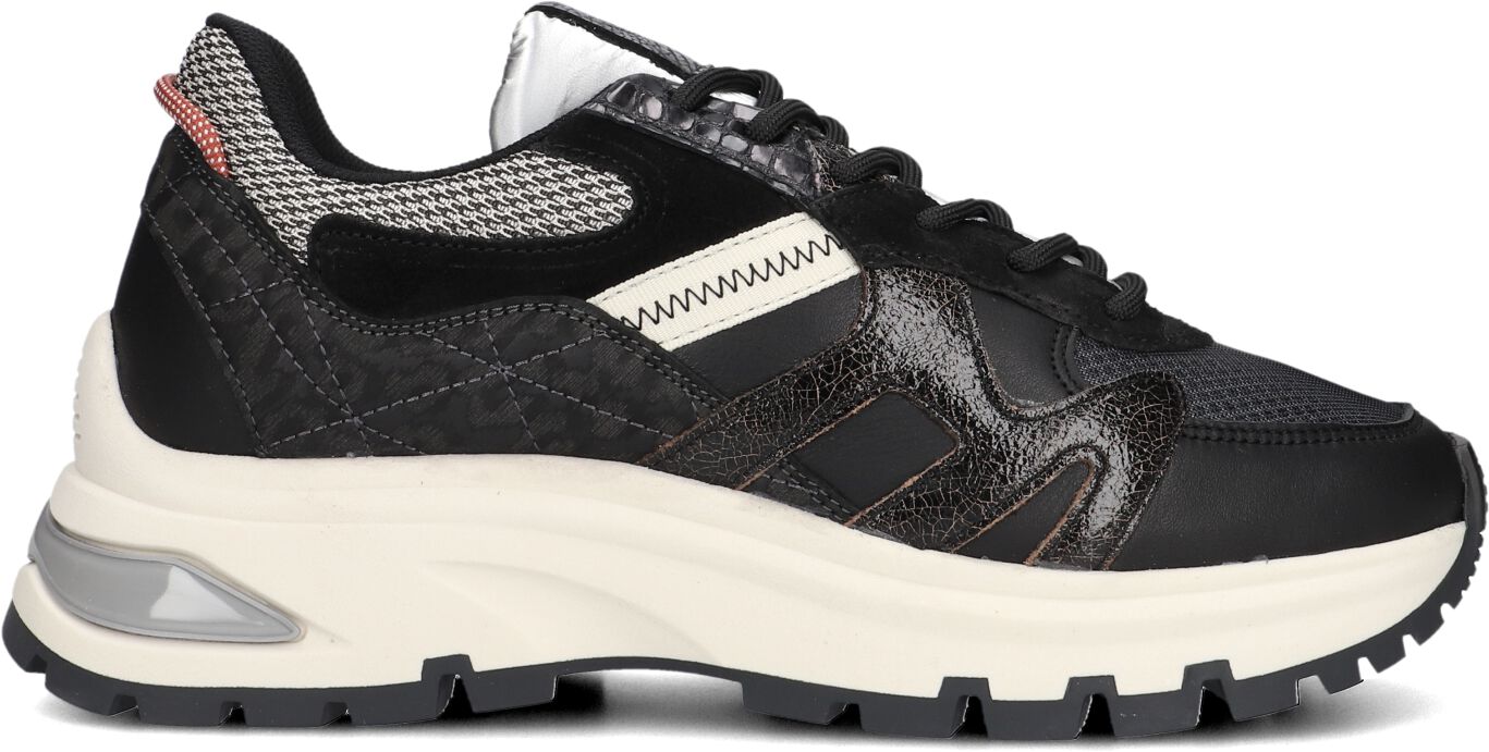 VIA VAI Lage Sneakers Dames Liz Finley, Maat: 37, Materiaal: Leer, Kleur: Zwart