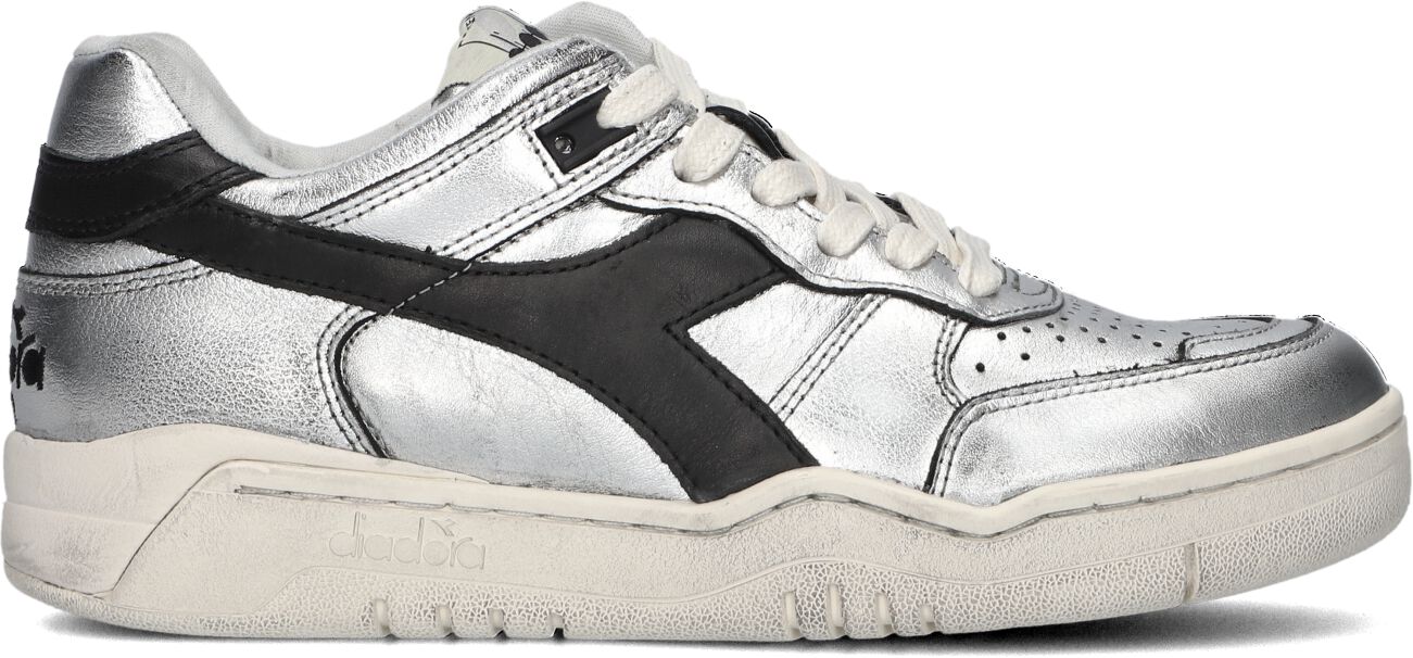 Diadora Lage Sneakers Dames 201.181203, Maat: 36, Materiaal: Leer, Kleur: Zilver
