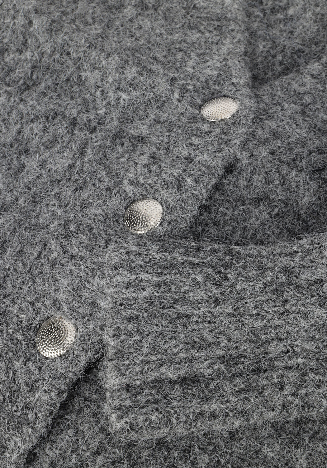 Grijze CO'COUTURE Vest CORELIE BUTTON KNIT - large