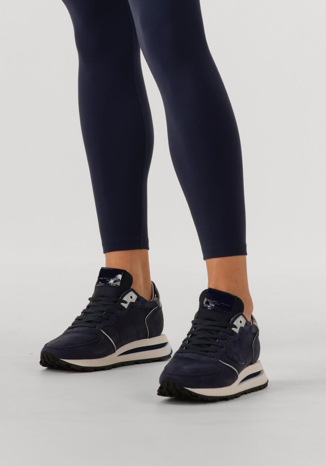 Blauwe PHILIPPE MODEL Lage sneakers TROPEZ HAUTE LOW WOMAN - large