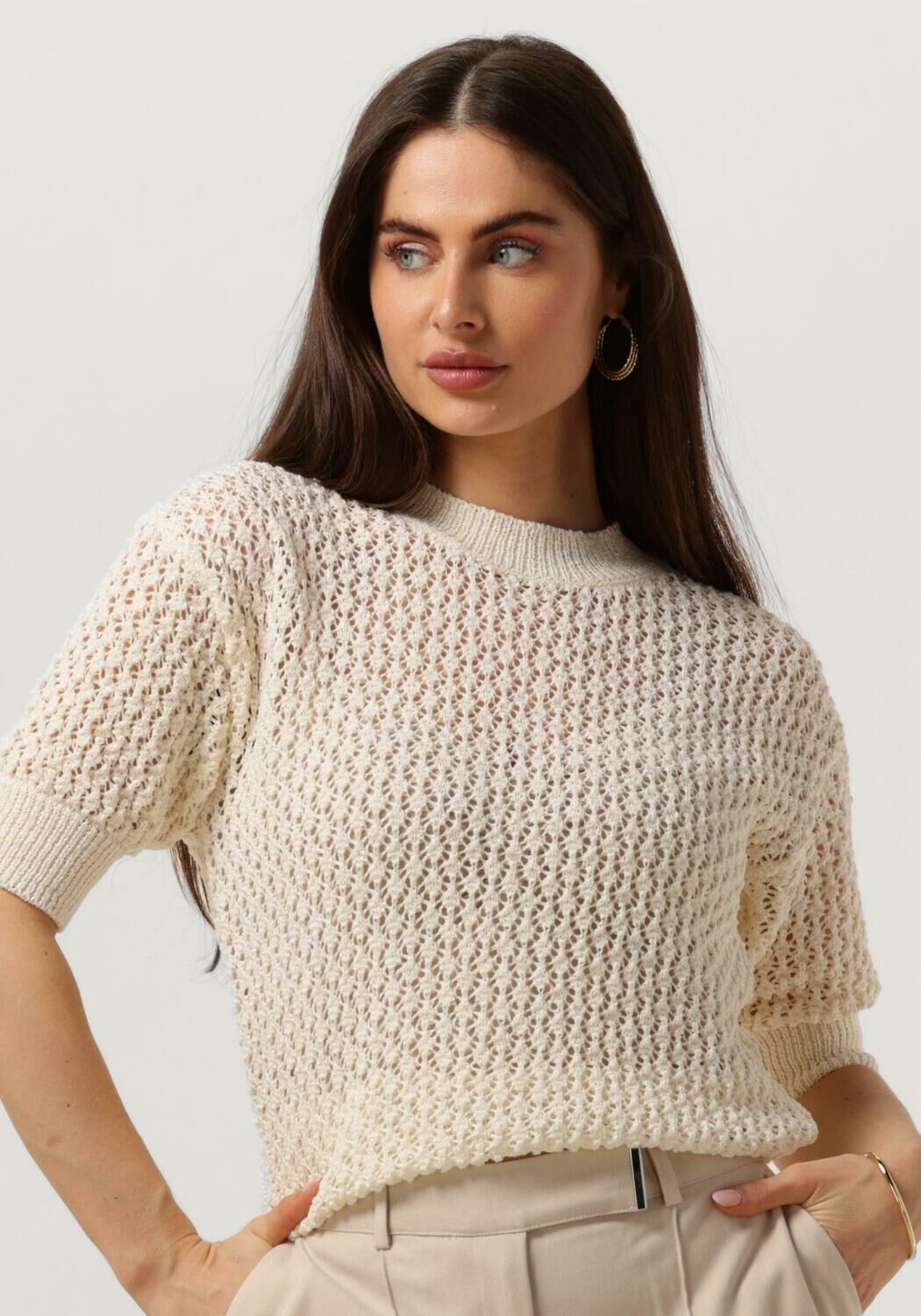 AAIKO Top Dames Nuria Co 460, Maat: XL, Kleur: Ecru