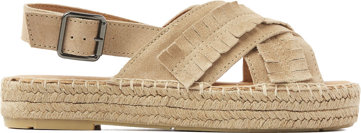 VIA VAI Dames Mondi Noel, Maat: 40, Materiaal: Suède, Kleur: Beige afbeelding 1