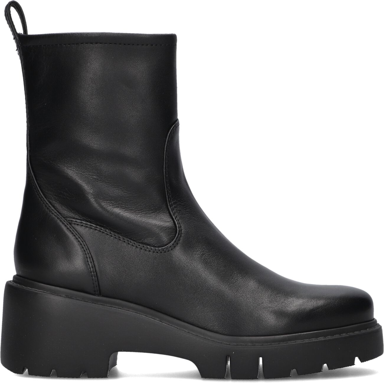 Unisa Enkelboots Dames Jofo, Maat: 41, Materiaal: Leer, Kleur: Zwart