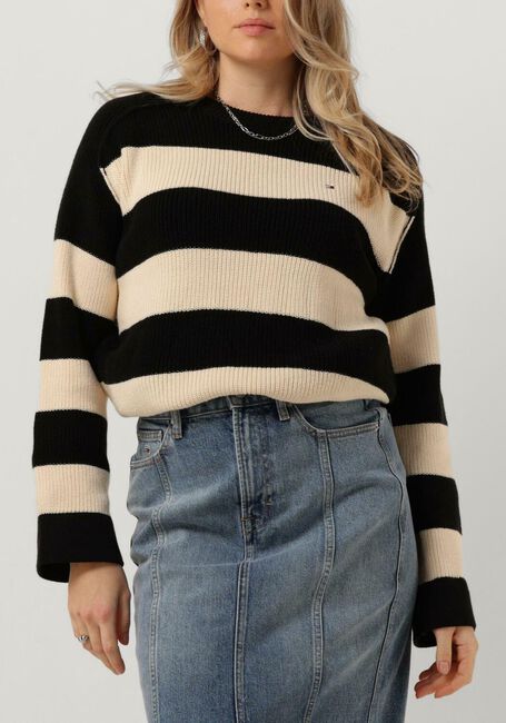 Beige TOMMY HILFIGER Trui CO CARDI STITCH C-NK SWT - large