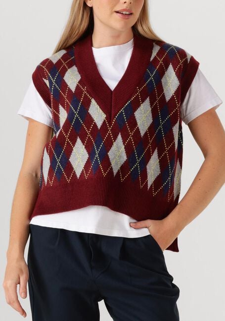 CO'COUTURE ROW CHECK VEST - large