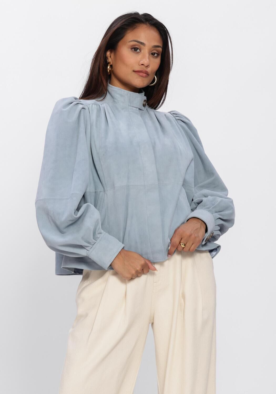Lichtblauwe IBANA Blouses TAIMA - large