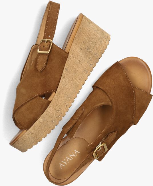 Cognac AYANA Sandalen met hak 722031 Cognac AYANA Sandalen met hak 722031 - large