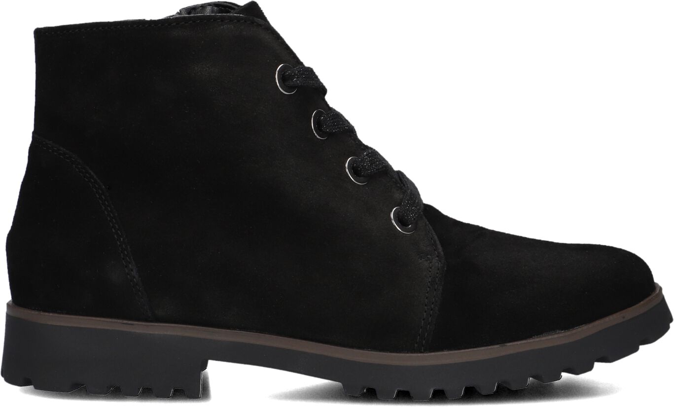 Waldläufer Veterboots Dames Sue H Booty, Maat: 37,5, Materiaal: Suède, Kleur: Zwart