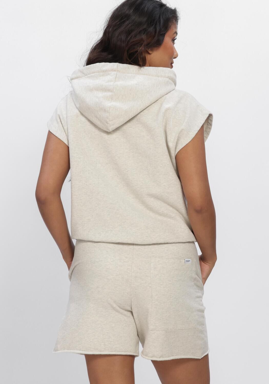 Grijze PENN & INK Truien/vesten HOODIE PRINT - large
