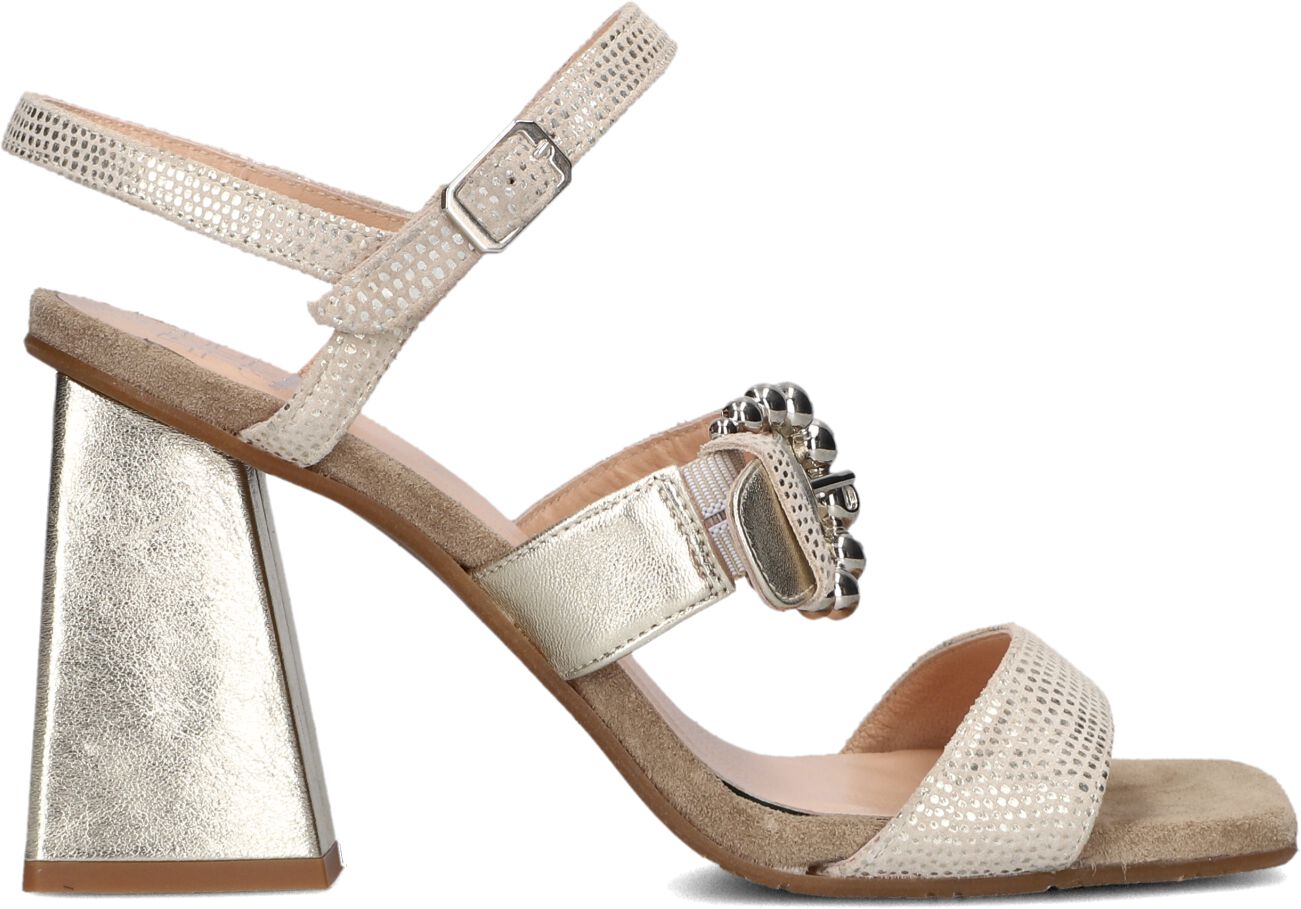 Floris van Bommel Sandalen met Hak Dames Sfw-90082 Tahli, Maat: 37, Kleur: Goud afbeelding 1