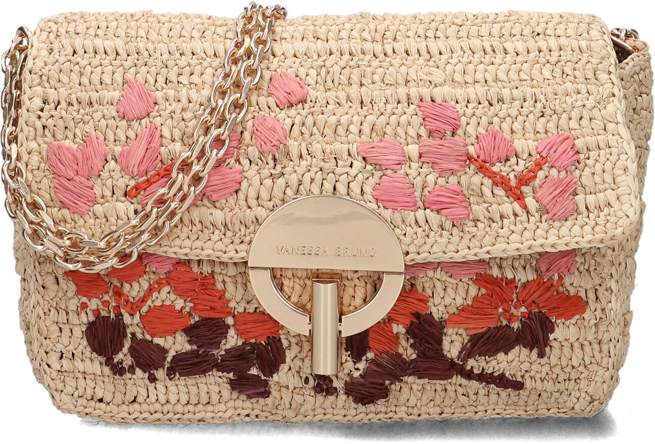 Vanessa Bruno Vanessa Bruno Schoudertas Dames Moon Moyen, Materiaal: Raffia, Kleur: Ecru