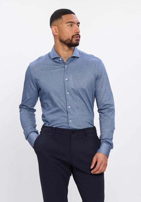 Blauwe XACUS Casual overhemd 21464 520ML - large