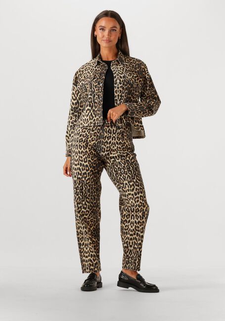 Bruine CO'COUTURE Blouses LEOCC DENIM CROP SHIRT - large