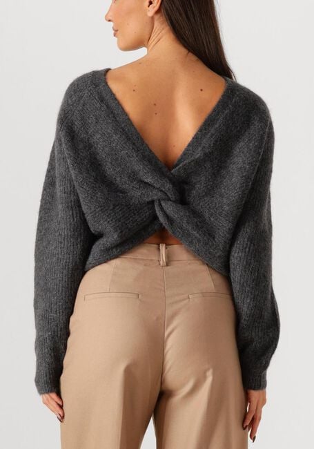 Donkergrijze SECOND FEMALE Trui FLARE KNIT - large