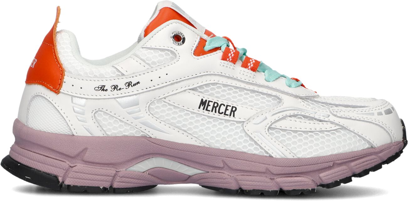 Mercer Amsterdam Lage Sneakers Dames Re-run Color, Maat: 39, Materiaal: Suède, Kleur: Wit