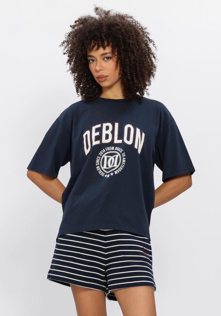 Donkerblauwe DEBLON SPORTS T-shirt LUAN TEE - large
