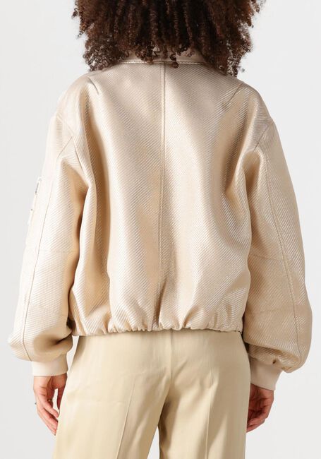 Beige BEAUMONT Jack GOLDIE BOMBER JACKET - large