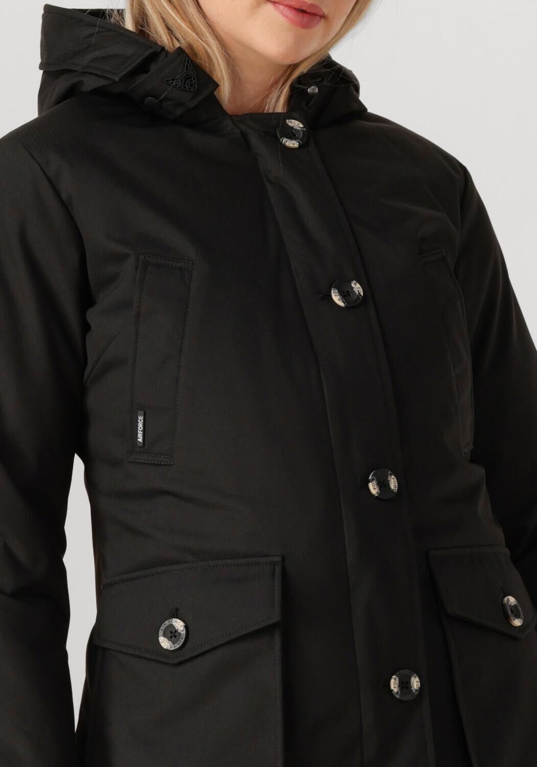 Zwarte AIRFORCE Parka's 4 POCKET PARKA - large