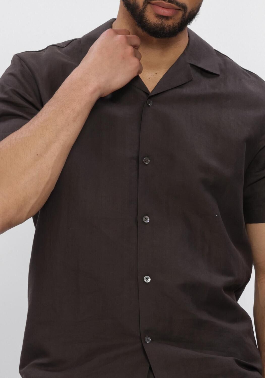 Bruine WAHTS Casual overhemd TANNER - large