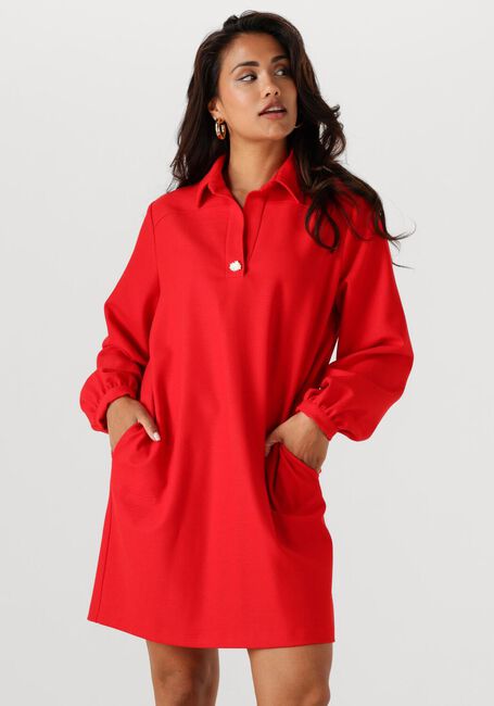 Rode CAROLINE BISS Midi jurk 4175 - large