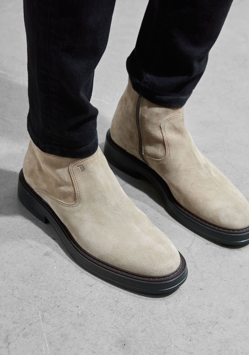 Grijze TOD'S Enkelboots XXM61K0HM10 - large