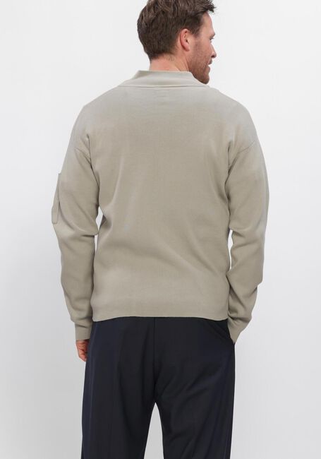 Grijze CP COMPANY Vest COTTON SEA ISLAND ZIPPED LENS CARDIGAN - large