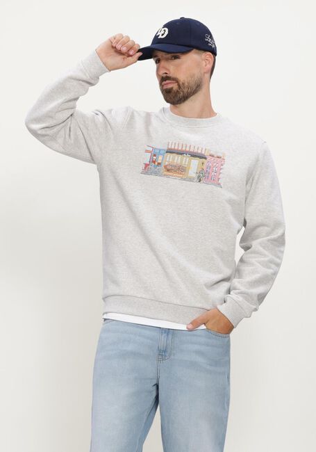 Grijze LES DEUX Sweater MARKET SWEATSHIRT - large