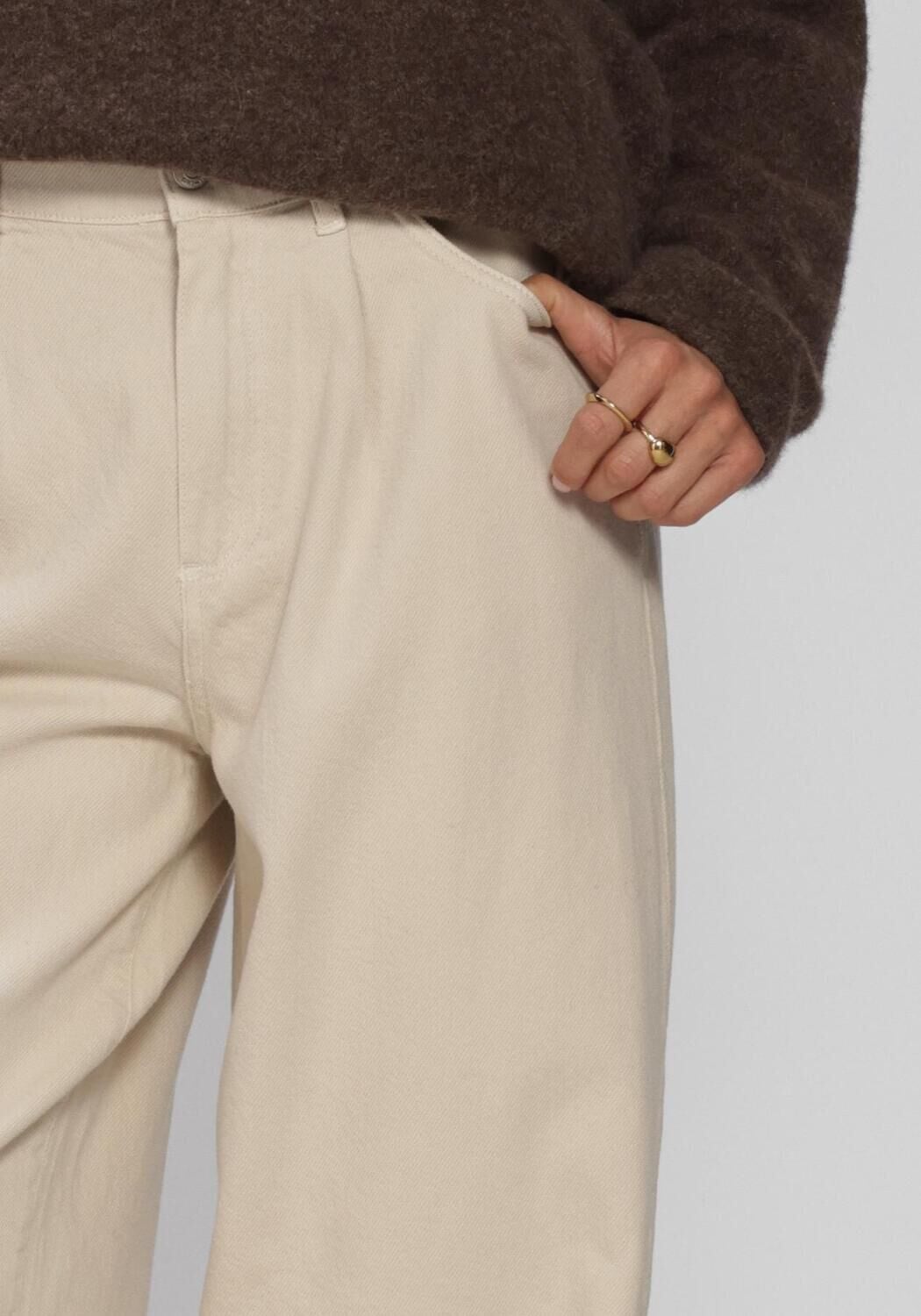 Zand KNIT-TED Broeken CHARLY PANTS - large